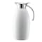 Service Ideas Nicollet Series 1.5-Liter Stainless Vacuum Insulated Carafe with Flip-Top Lid in Radiant White NIC15BSWH - alternate 2