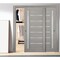 Sartodoors Closet Bypass Interior Door, 36" x 80", Gray QUADRO4088DBD-SSS-36 - alternate 1