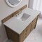 James Martin Vanities Brittany 48" Single Vanity, Pecan w/ 3 CM Eternal Jasmine Pearl Silestone Top 655-V48-PCN-3EJP - alternate 4