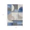 Homeroots 9' X 12' Blue Gray And Ivory Geometric Washable Indoor Outdoor Area Rug 617978 - alternate 3
