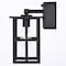 Vaxcel Maywood Outdoor Black Dusk to Dawn Wall Sconce with GFCI Outlet and Clear Glass Shade T0799 - alternate 2