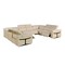 Homeroots Beige Italian Leather Power Reclining U Shaped Eight Piece Corner Sectional With Console 634683 - alternate 2