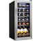 Schmck Schmecke 18 Bottle Compressor Wine Refrigerator, Freestanding Wine Cooler with Lock, Stainless Steel SHMFWCC181LSS - alternate 1