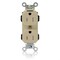 Leviton Straight Blade Receptacle, 5-15R, 15 A, 125V AC, Self-Grounded MT562-SI - alternate 1