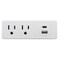 Powerzone Outlet Tap, USB, Wall Tap, 0 ft., White ORPBUC013 - alternate 3