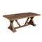 Homeroots 84" Natural Solid Wood Trestle Base Dining Table 606258 - alternate 4