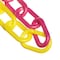 Mr. Chain 1.5" x 100' Yellow/Magenta Plastic Safety Chain 30030-100 - alternate 1