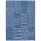 Homeroots 10' X 14' Navy Blue And Ivory Geometric Washable Indoor Outdoor Area Rug 596955 - alternate 3