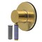 Kingston Brass Single-Handle Six-Way Diverter Valve with Round Trim Kit, Brushed Brass KS4037KPS - alternate 1