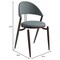 Leisuremod Venice Collection Modern Dining Chair In Black in Light Grey, 4PK VC49LGR4 - alternate 2
