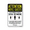 Signmission Public Safety Sign, Hotel Guests Practice Social Distancing, 24in X 18in Decal, OS-NS-D-1824-25404 OS-NS-D-1824-25404 - alternate 1