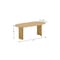 Homeroots 79" Natural Solid Wood Double Pedestal Base Oval Dining Table 712134 - alternate 2