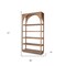 Homeroots 47" Brown Arched Solid Wood Five Tier Bookcase 611033 - alternate 3