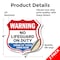 Signmission Warning No Lifeguard On Duty, 4 inch X 4 inch, Vinyl Decal, 2PK SHI-D-2PACK-4-479 - alternate 2