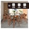 Leisuremod Rivo Collection Elegant Dining Chair in Dark Walnut Color Wood, 2PK RC20DRW2 - alternate 3