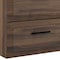Homeroots 24" Dark Brown Wood Floating Bathroom Vanity With White Sink And Two Drawers 624198 - alternate 2