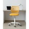 Homeroots Yellow and White Adjustable Height Swivel Rolling Office Chair 568064 - alternate 1