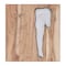 Homeroots 13" X 13" X 1" Silver Natural Wood And Metal Wall Tile 354774 - alternate 2