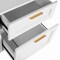 Martha Stewart Hutton Shaker Style Home Office 4 Drawer Lateral File Cabinet in White w/Polished Brass Hardware ZG-ZP-13-WH-GLD-MS - alternate 4
