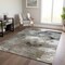 Homeroots 5' X 8' Taupe Beige And Ivory Abstract Washable Indoor Outdoor Area Rug 577758 - alternate 2