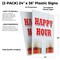 Signmission Happy Hour, Plastic Signs Only 24 Inch x 36 Inch, Corrugated Plastic, 2PK CSB-2436-2PACK-Happy Hour - alternate 2