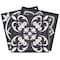 Homeroots 4" X 4" Shades Of Black Mosaic Peel And Stick Removable Tiles 390833 - alternate 3