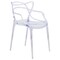 Leisuremod Milan Modern Wire Design Chair, Clear MW17CL - alternate 1