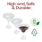 Smarty Had A Party 14 oz. Clear Spiral Margarita Plastic Goblets, 48PK 1714-CASE - alternate 3