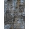 Homeroots 8' X 10' Graphite Charcoal And Silver Abstract Washable Indoor Outdoor Area Rug 587905 - alternate 3