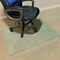 Fab Glass And Mirror Glass Office Chair Mat | 36in Flat Polished Edge Heavy Duty Glass Mat for Hard Floors CM36SQF-CL - alternate 2