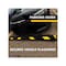 Traffic Kontrol Parking Wheel Stop Block Curb Kit, Rubber, 4 in Height, 72 in Length, 28 lbs TK-PS-6-BKYW-B-KIT - alternate 3