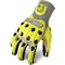 Ironclad Performance Wear Knit Gloves, Thermoplastic Rubber Back, 3 Abrasion Level, High-Visibility Yellow, M (8) KCI3PU-03-M - alternate 1
