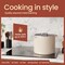 Bakkenmaster 12.5-Qt Ceramic Coated Stock Pot with Lid, Nonstick, Oven Safe, PTFE and PFAS Free, Cream BKCRSTKPTCR12 - alternate 2