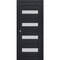 Sartodoors Sliding French Pocket Door with Frosted Glass 36x84 Solid Core Modern Interior VEREGIO7455PD-ANT-36 x 84 - alternate 1