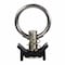 Mytee Products 4 Feet L-Track Black Powder Coated 2 and Stud with Black Powder coated Ring 8, 8PK LTK4-BLKx2-LTKS-BLKx8 - alternate 3