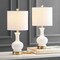 Jonathan Y Cox 22" Glass/Metal LED Table Lamp, White, 2PK JYL4033A-SET2 - alternate 2
