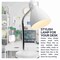 Newhouse Lighting Oxford 13 in. White Metal Flexible Classic Goose Neck Design Desk or Table Lamp NHDK-OX-WH - alternate 2