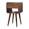 Homeroots 22" Brown Solid Wood One Drawer Nightstand 651476 - alternate 2