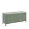 James Martin Vanities Chicago 72" Double Vanity, Smokey Celadon, w/ 3 CM Siberian Silestone Top 503-V72-SC-3SFR - alternate 3