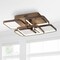 Jonathan Y Sebastian 17.5" Integrated LED Metal Flush Mount Ceiling Light, Coffee JYL7213A - alternate 3