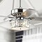 Jonathan Y Mandy 52" 3-Light Crystal Prism Drum LED Ceiling Fan With Remote, Chrome JYL9706A - alternate 4