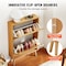 Vevor Shoe Cabinet with 2 Flip Drawers Rattan Shoe Storage Cabinet for Entryway HZR001 - alternate 4