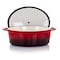 Megachef 7 Quarts Oval Enameled Cast Iron Casserole in Red MG-CO33AR - alternate 6