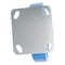 Vestil Polyurethane Rigid Caster 8 In. Diameter x 2 In. Width 925 Lb. Capacity Light Blue/Gray CST-KB-8X2PUP-R - alternate 2