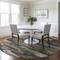 Homeroots 8' Charcoal Copper And Ivory Round Abstract Washable Indoor Outdoor Area Rug 612487 - alternate 2