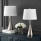 Jonathan Y Colton 26" Classic French Country Iron LED Table Lamp with USB Charging Port, Nickel, 2PK JYL4046A-SET2 - alternate 2