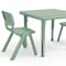 Flash Furniture 3 PC Plastic Activity Table and 2 Chairs Set, 10.5 in Seat Height-Sage YU-YCX-0023-2-SQR-TBL-SAGE-R-GG - alternate 3