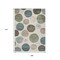 Homeroots 9' X 12' Ivory Fern Green And Teal Blue Geometric Washable Indoor Outdoor Area Rug 630577 - alternate 3