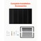 Vevor Window Awning Door Canopy 56x24 in Outdoor Steel Front Door Awnings Anti-Rust CGW-56INCH - alternate 2