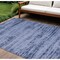 Homeroots 10' X 14' Denim Blue And Navy Blue Abstract Indoor Outdoor Area Rug 545468 - alternate 1